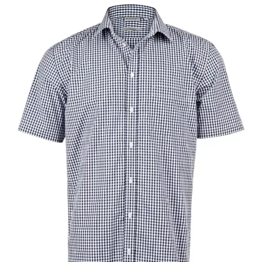 Picture of Winning Spirit, Mens Gingham Check S/S Shirt